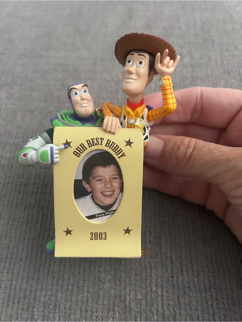 Toy Story Woody & Buzz Photo Frame Ornament  - Yellow